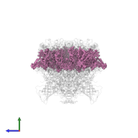 CHLOROPHYLL A in PDB entry 7d1u, assembly 1, side view.