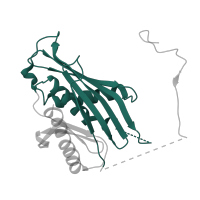 The deposited structure of PDB entry 7d4i contains 1 copy of Pfam domain PF01138 (3' exoribonuclease family, domain 1) in Exosome complex component MTR3. Showing 1 copy in chain VB [auth M3].