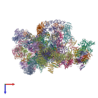 PDB entry 7d4i coloured by chain, top view.