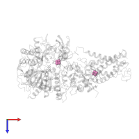 FE2/S2 (INORGANIC) CLUSTER in PDB entry 7d6v, assembly 1, top view.