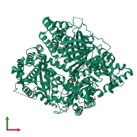 PDB entry 7dia coloured by chain, front view.