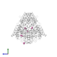 GLYCEROL in PDB entry 7dkc, assembly 1, side view.