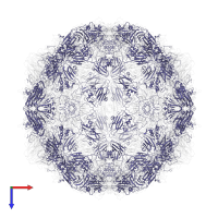 VP3 in PDB entry 7dpf, assembly 1, top view.