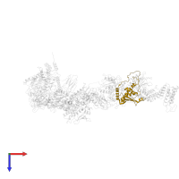 Trafficking protein particle complex subunit 31 in PDB entry 7e2c, assembly 1, top view.