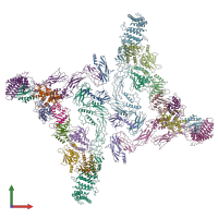 PDB entry 7e8s coloured by chain, front view.