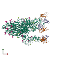 Hetero nonameric assembly 1 of PDB entry 7ej4 coloured by chemically distinct molecules, front view.