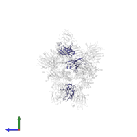 RBD-chAb-25, Light chain in PDB entry 7ej4, assembly 1, side view.