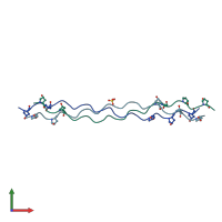 PDB entry 7f01 coloured by chain, front view.