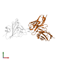 Antibody in PDB entry 7f12, assembly 1, front view.