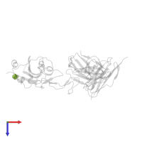 2-acetamido-2-deoxy-beta-D-glucopyranose in PDB entry 7f12, assembly 1, top view.
