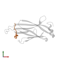 Histone H3 in PDB entry 7f4a, assembly 1, front view.