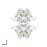 GAMMA-L-GLUTAMIC ACID in PDB entry 7f5x, assembly 1, side view.