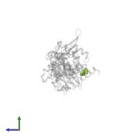 (2R)-(cyclopropylamino)(2,6-difluorophenyl)acetic acid in PDB entry 7fkr, assembly 1, side view.