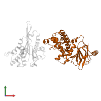 A1 cistron-splicing factor AAR2 in PDB entry 7fn5, assembly 1, front view.