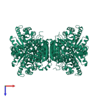 Pyruvate kinase PKLR in PDB entry 7fsd, assembly 1, top view.