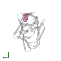 SULFATE ION in PDB entry 7g08, assembly 1, side view.