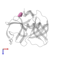 DIMETHYL SULFOXIDE in PDB entry 7go0, assembly 2, top view.