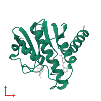 Non-structural protein 3 in PDB entry 7h71, assembly 4, front view.