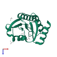 Non-structural protein 3 in PDB entry 7h88, assembly 4, top view.