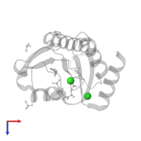 CHLORIDE ION in PDB entry 7h88, assembly 4, top view.