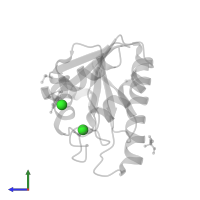 CHLORIDE ION in PDB entry 7h8u, assembly 4, side view.