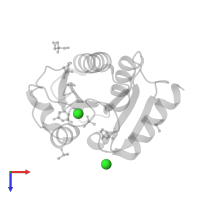 CHLORIDE ION in PDB entry 7h93, assembly 1, top view.