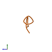 Protein Rev in PDB entry 7jya, assembly 4, side view.