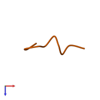 Protein Rev in PDB entry 7jya, assembly 4, top view.
