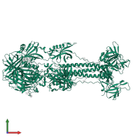 Envelope glycoprotein B in PDB entry 7k1s, assembly 1, front view.