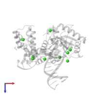 CHLORIDE ION in PDB entry 7k96, assembly 1, top view.