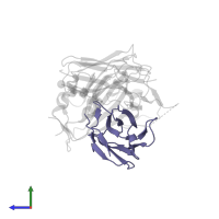 2H04 light chain in PDB entry 7k9k, assembly 1, side view.