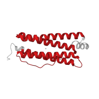 The deposited structure of PDB entry 7ke3 contains 12 copies of Pfam domain PF00210 (Ferritin-like domain) in Epstein-Barr nuclear antigen 1. Showing 1 copy in chain J.