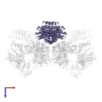 Translation initiation factor eIF-2B subunit alpha in PDB entry 7kmf, assembly 1, top view.