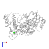 CHLORIDE ION in PDB entry 7kt8, assembly 1, top view.