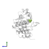 VANADATE ION in PDB entry 7l0h, assembly 1, side view.