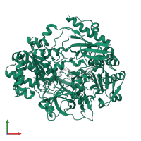 Trimethylamine-N-oxide reductase in PDB entry 7l5s, assembly 1, front view.