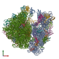 PDB entry 7m4x coloured by chain, front view.