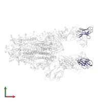 BG1-22 Fab Light Chain in PDB entry 7m6f, assembly 1, front view.