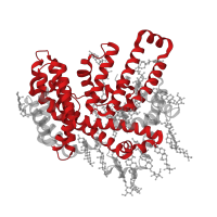 The deposited structure of PDB entry 7mhy contains 1 copy of Pfam domain PF03062 (MBOAT, membrane-bound O-acyltransferase family) in Protein-cysteine N-palmitoyltransferase HHAT. Showing 1 copy in chain A.