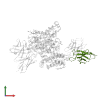 3H02 Fab light chain in PDB entry 7mhy, assembly 1, front view.