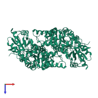 Cysteine desulfurase-like protein ustD in PDB entry 7mkv, assembly 1, top view.