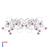 SULFATE ION in PDB entry 7mqp, assembly 1, top view.