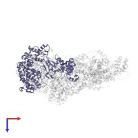 High molecular weight rhoptry protein 3 in PDB entry 7mrw, assembly 1, top view.