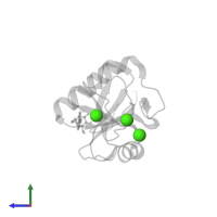 CALCIUM ION in PDB entry 7nl7, assembly 1, side view.