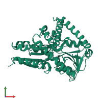 TRAP dicarboxylate transporter-DctP subunit in PDB entry 7nrr, assembly 1, front view.