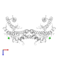 CHLORIDE ION in PDB entry 7nz6, assembly 1, top view.