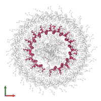 Antenna complex alpha/beta subunit domain-containing protein in PDB entry 7o0v, assembly 1, front view.