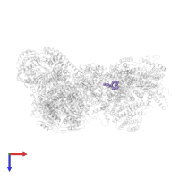 TRISTEAROYLGLYCEROL in PDB entry 7o3e, assembly 1, top view.