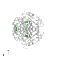 CHLORIDE ION in PDB entry 7o5n, assembly 2, side view.