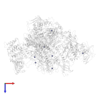 ZINC ION in PDB entry 7oba, assembly 1, top view.